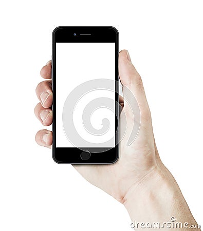 IPhone 6 in hand Editorial Stock Photo