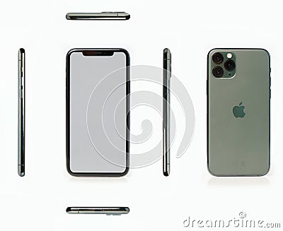 Iphone 11 isolated different views Editorial Stock Photo