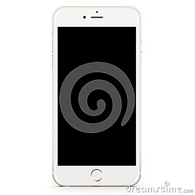 Iphone 6 plus white gold Editorial Stock Photo