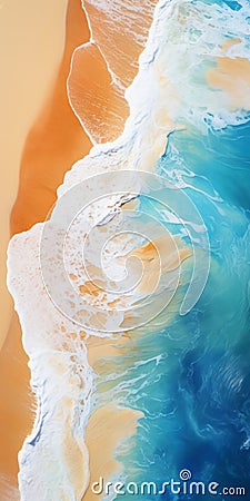 Stunning Iphone X Wallpapers: Water And Land Fusion In Photorealistic Detail Stock Photo
