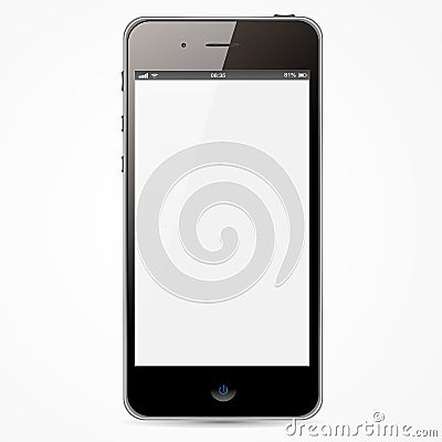 IPhone with white screen Stock Photo