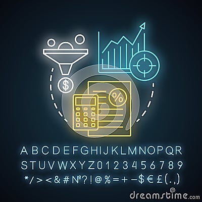 IPI neon light concept icon. Industrial production index idea. Economic manufacture indicator. Industry productivity Vector Illustration