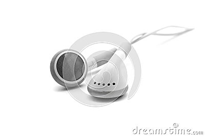 Ipod earphone Stock Photo