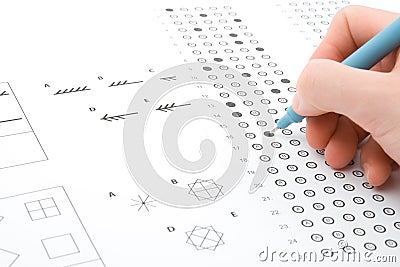 IQ test Stock Photo