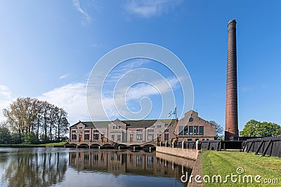 ir. D.F. Wouda Steam Pumping Station in Lemmer, Netherlands Editorial Stock Photo