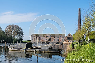 ir. D.F. Wouda Steam Pumping Station in Lemmer, Netherlands Editorial Stock Photo