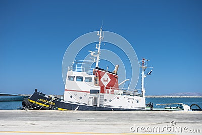 Heraklion port Editorial Stock Photo