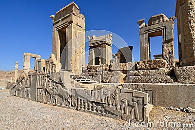 Iran, Ancient Persepolis Complex Stock Photo