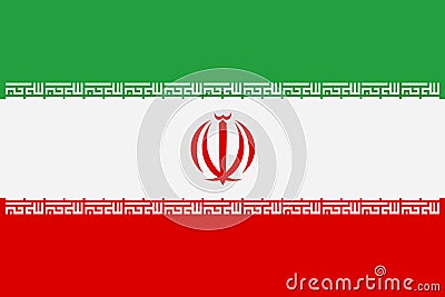 Iran flag background illustration red white green emblem Allah takbir Cartoon Illustration