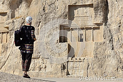 Iran, Ancient Naqsh-e Rustam necropolis Stock Photo