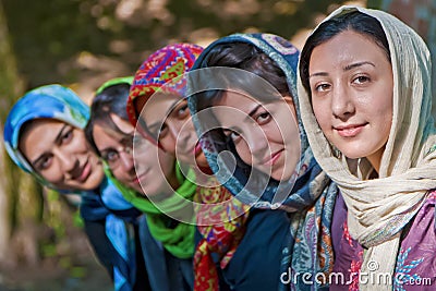 Iranian Girls Editorial Stock Photo