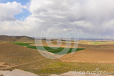 Iranian landscape in Pasargadae, Iran Stock Photo