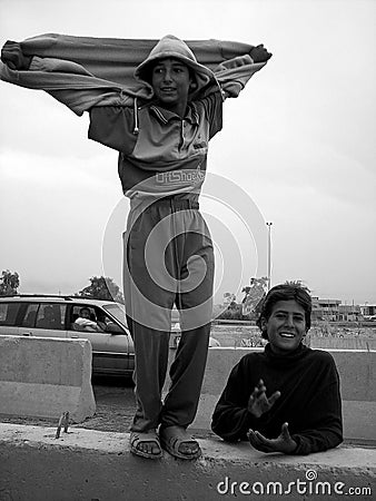 Different muslim people handles personal affairs after conflict with military during curfews Editorial Stock Photo