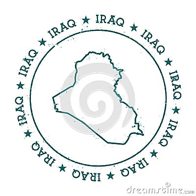 Iraq vector map. Vector Illustration