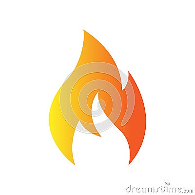 Ire flame logo vector illustration design template. vector fire flames sign illustration. fire icon Vector Illustration
