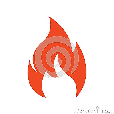 Ire flame logo vector illustration design template. vector fire flames sign illustration isolated. fire Vector Illustration