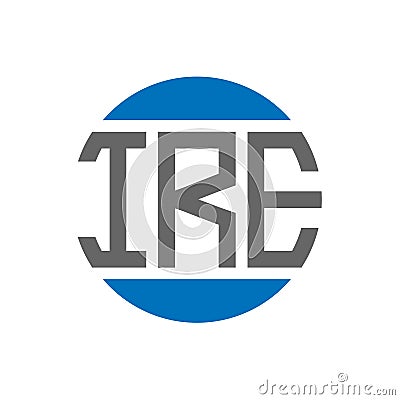 IRE letter logo design on white background. IRE creative initials circle logo concept. IRE letter design Vector Illustration