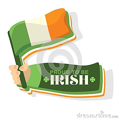 Ireland flag Vector Illustration