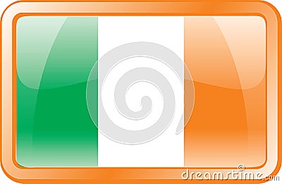 Ireland Flag Icon Vector Illustration