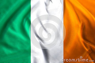 Ireland flag illustration Cartoon Illustration