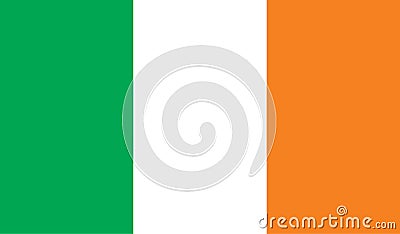 Ireland flag image Vector Illustration
