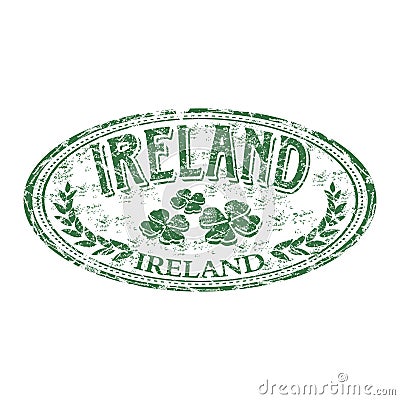 Ireland grunge rubber stamp Vector Illustration