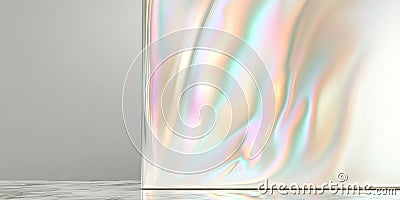 Iridescent abstract background with multicolor light reflections and gradient patterns Stock Photo