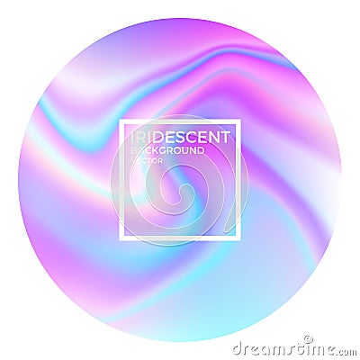 Iridescent background. Abstract marble Vector Illustration