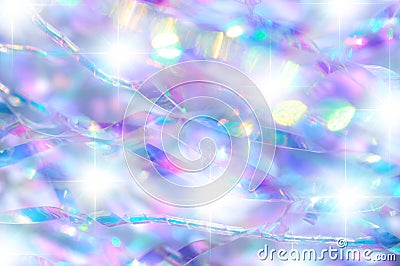 Iridescent Stars Background Stock Photo