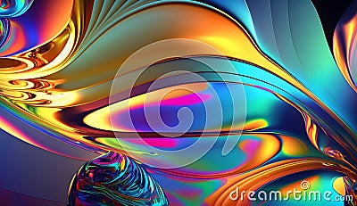 Iridescent glassy gradients texture background Stock Photo