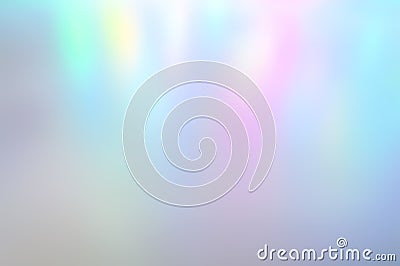 Iridescent holographic abstract aurora light neon colors background. Blurred pastel multicolored backdrop from lights. Stock Photo