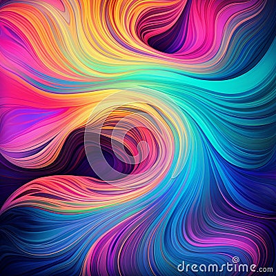 Iridescent Illusion on Solid Color Background Stock Photo