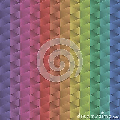 Iridescent multicolored gradient bright metal positive mechanics triangle pattern colors vector angles geometric glitter glass sea Vector Illustration