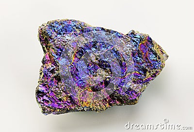 Iridescent Peacock Ore Stock Photo