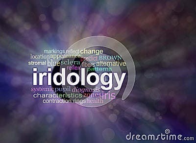 Iridology concept banner Stock Photo