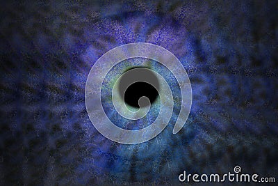 Iris Background - Galaxy Cosmos Style, Universe Astronomic Wallpaper with blue stardust Stock Photo