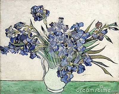 Irises by Van Gogh Editorial Stock Photo