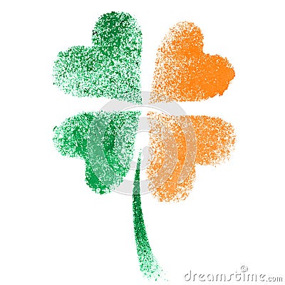 Irish clover - ireland flag Stock Photo