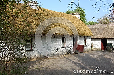 Irish Cottage Stock Photo