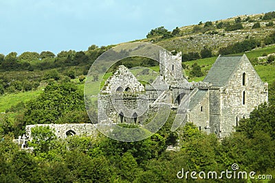 Irish Countryside Ruins Stock Photo