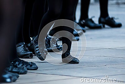 Irish Dancer Legs Stock Photo