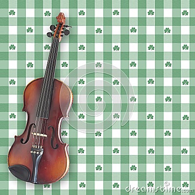 Irish Fiddle Stock Photo