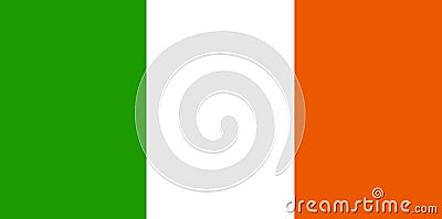 Irish Flag Vector Illustration