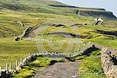 Irish Landscape, Co. Clare Stock Photo