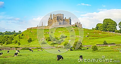 Irish landscape, Rock of Cashel castle Stock Photo