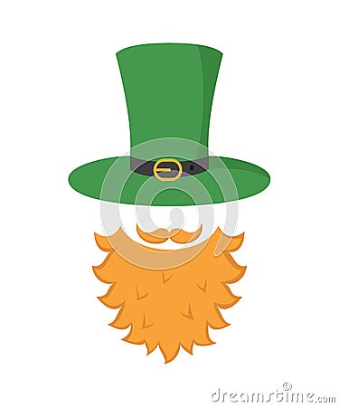 Irish leprechaun icon. Saint Patrick`s Day concept Vector Illustration