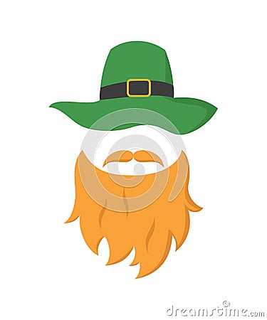 Irish leprechaun icon. Saint Patrick`s Day concept Vector Illustration