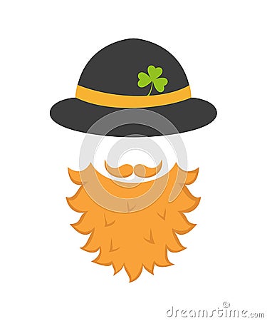 Irish leprechaun icon. Saint Patrick`s Day concept Vector Illustration