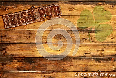 Irish pub sign Stock Photo