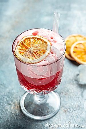 Irish rose alcohol cocktail, Fresh and healthy cocktail Stock Photo